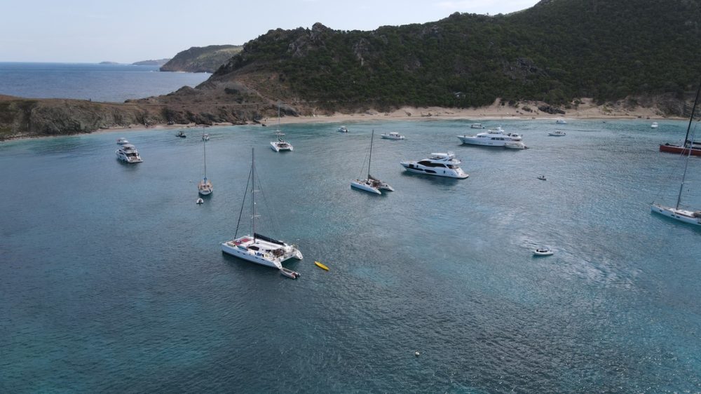 Colombier Bay on St. Barths is a popular anchorage
