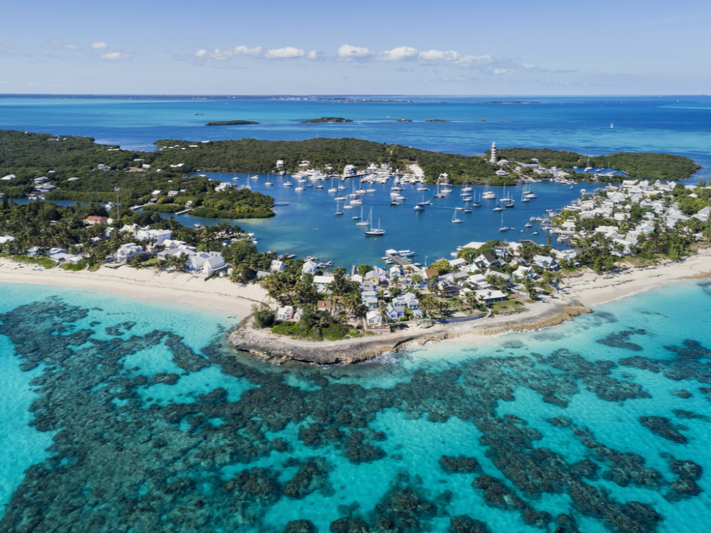 Bahamas yacht charters. hope town on elbow island. 