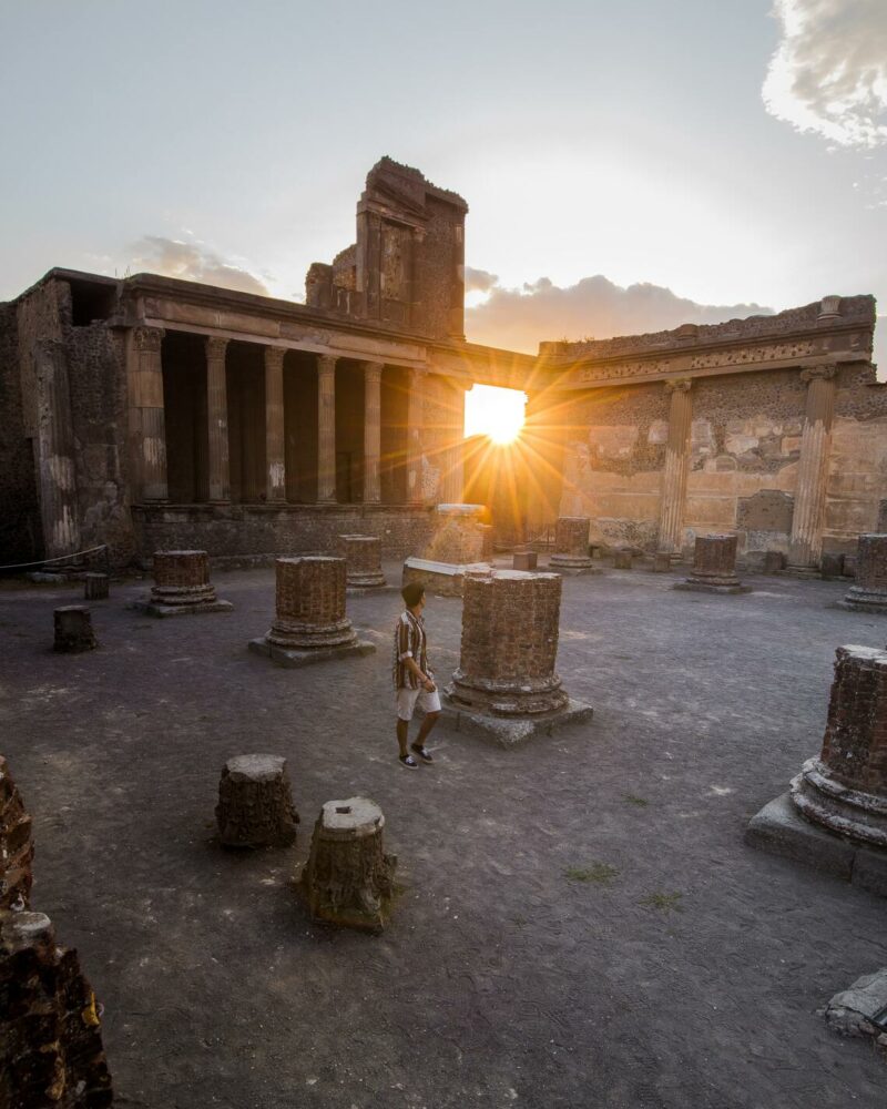 Pompeii, a stop on your two-week Amalfi  Yacht rental